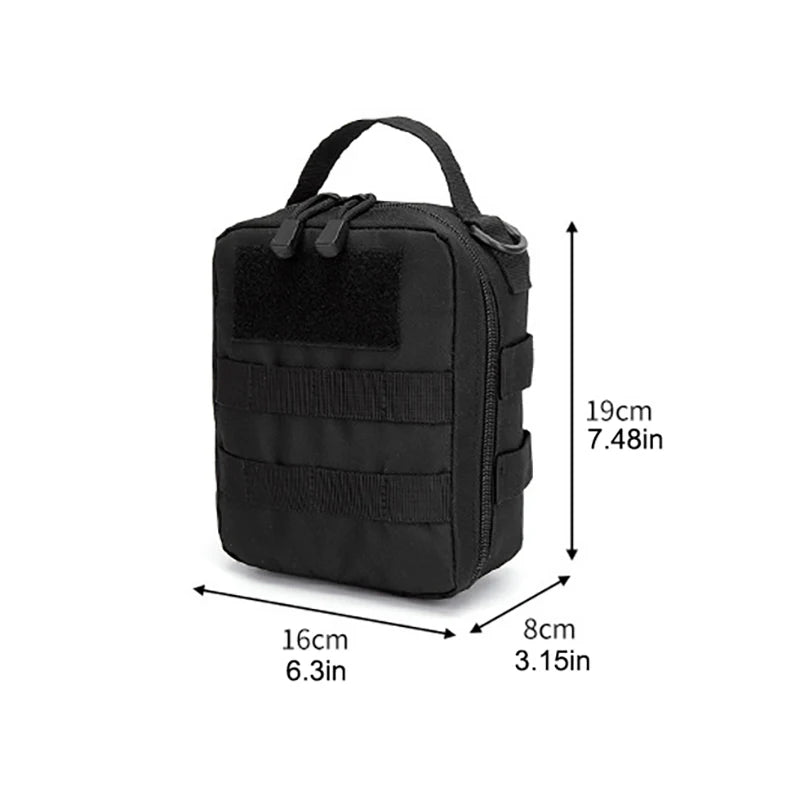Multifunctional MOLLE Tactical IFAK Medical Pouch Portable Outdoor Emergency First Aid Kit Survival Tool Storage Bag With Patche