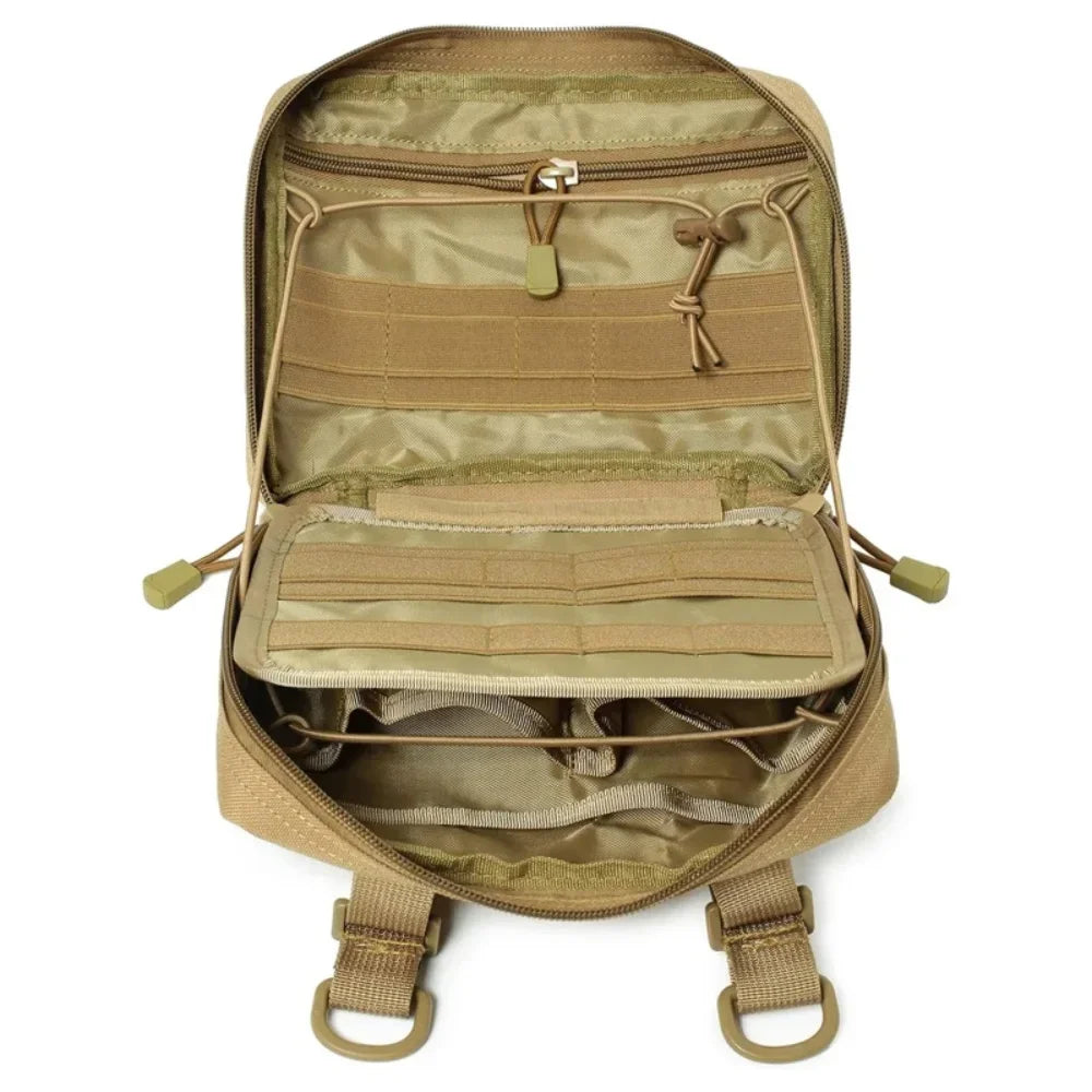 Tactical Molle Admin Pouch Multi-Purpose Pouch Modular EMT EDCOrganizer Tool Pouch Bag Utility Zippered Waist Pack Medical bag
