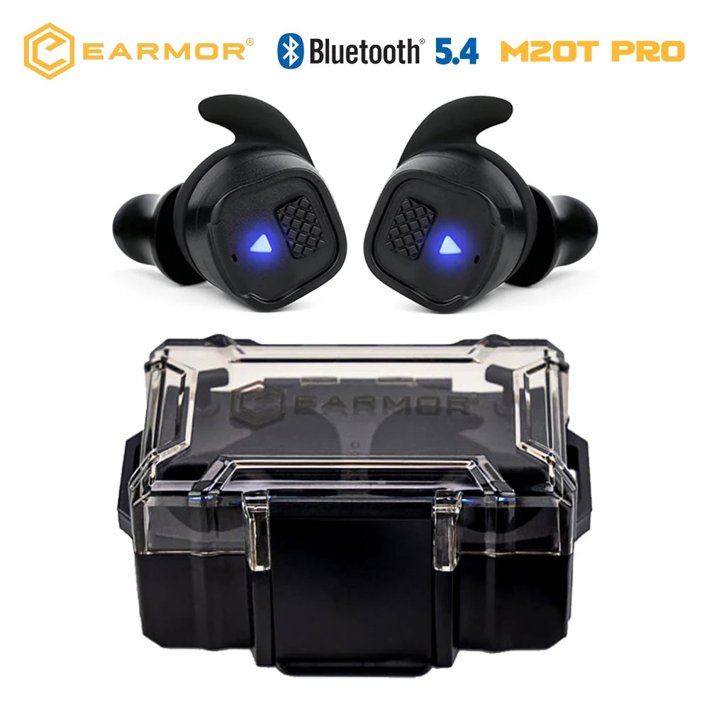 EARMOR M20T PRO Tactical Bluetooth Electronic Noise Canceling & Sound Amplification Earplugs, Shooting Ear Protection Earmuff
