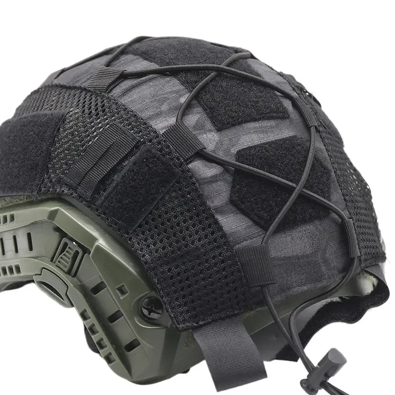 Tactical Helmet Cover for Outdoor Sports Compatible with FAST Helmet Tactical General Helmet Cover Camo Design