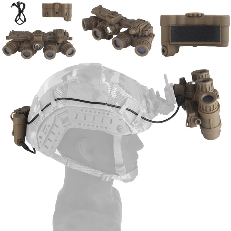 Airsoft Helmet GPNVG18 Night Vision Model No Function Paintball NVG DUMMY Model with Battery Case Hunting CS Helmet Accessories