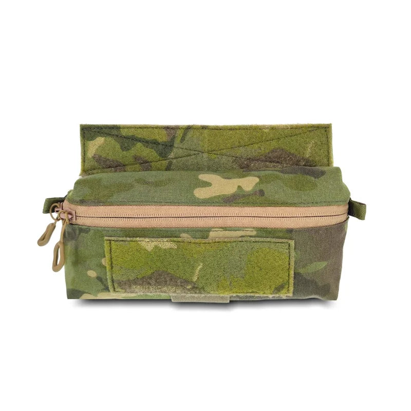 Tactical EDC Dump Drop Pouch Airsoft MK4/D3/FCPC Chest Rig Hanging Abdominal Pouch Multicam Expanded Plate Carrier Fanny Bag