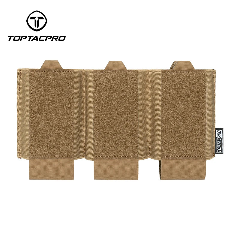 TOPTACPRO Tactical Front Panel Set FERRO Style Triple 556 Mag Double 9mm Mag Insert Pocket DOPE Set 8540