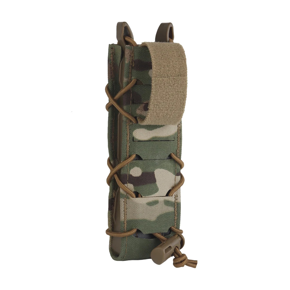 Tactical Magazine Pouch V2 Long Type For 9mm/MP5/MP7 Pistol Mag Holder Pouch Quick Release MOLLE Hunting Shooting Airsoft Gear