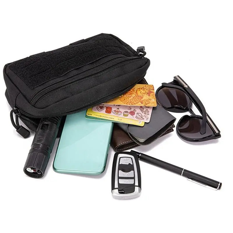 Men's Outdoor Crossbody Waist Bags 1000D Nylon Molle Pouch Cycling Running Travel Belt Pouch