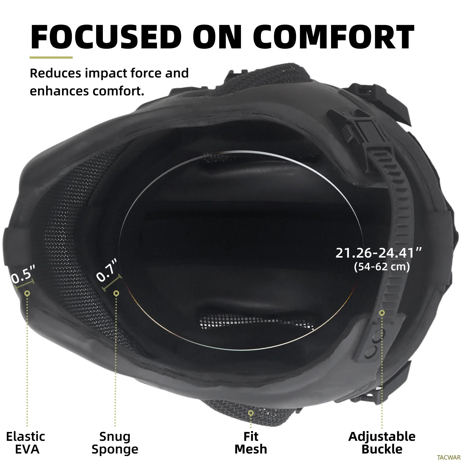 EVA Pro Airsoft Helmet Full Face with Breathable Steel Mesh Night Vision Mount Helmet Rail, Full Protection Safety Mask
