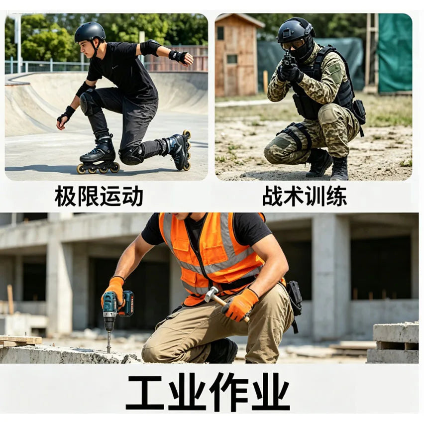Heavy Duty Work Knee Pads Hard Shell Anti Slip EVA Silicone Protective Knee Guards for Construction Flooring Gardening Outdoor