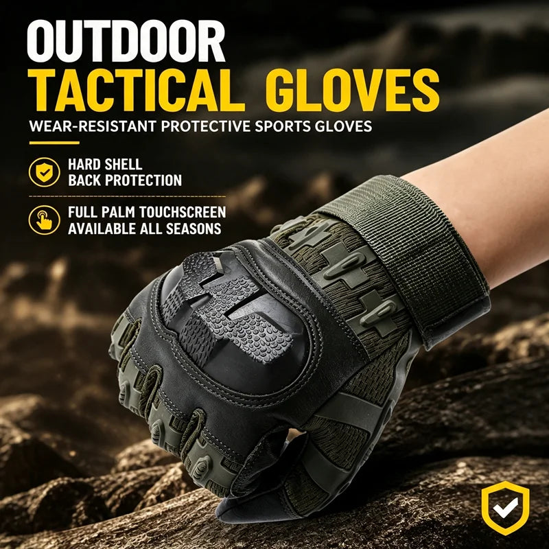 Tactical Full Finger Gloves Protective Gloves Motorcycle Climbing Outdoor Sport Gloves