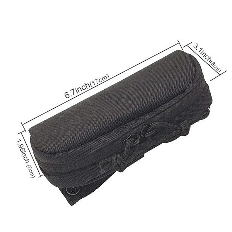 Hard Shell Glasses Pouch Sunglasses Tactical Molle EDC Waist Pack Utility Outdoor Hunting Accessories Organizer Eyeglasses Case