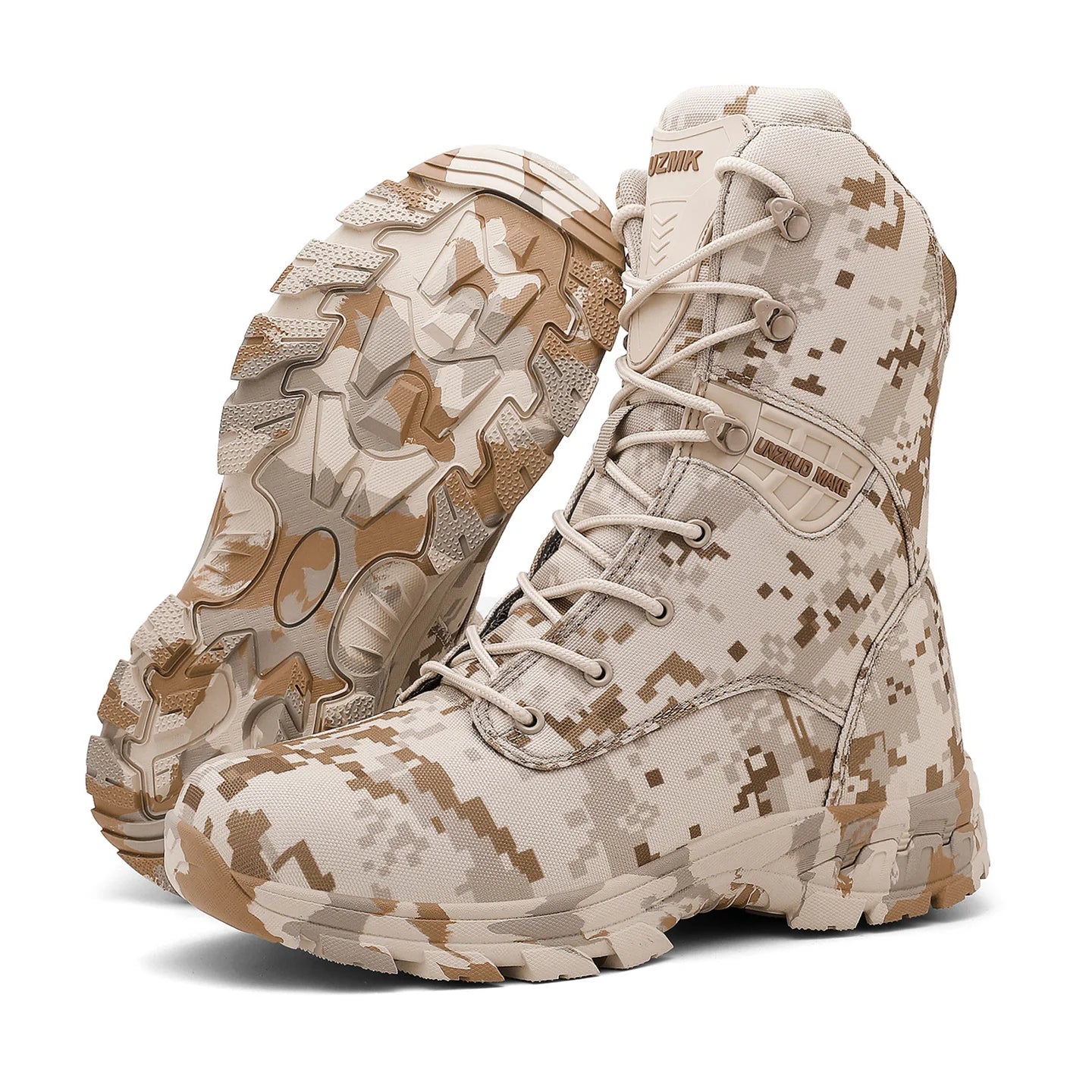 High Top Camouflage Men's Hunting Boots Breathable Tactical Shoes Outdoor Hiking Training Wear-Resistant Mountaineering Boots