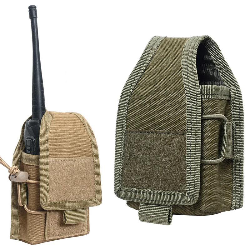 Portable Outdoor Walkie Talkie Pouch Tactical Oxford Molle Radio Pouch Holder Pocket Hunting Sports Waist Bag Interphone Holster