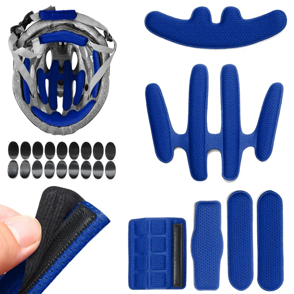 24pcs/set Replacement Foam Helmet Pads Set Quick-drying Modification Helmet Universal Motorcycle Bicycle Protection Pad Outdoor