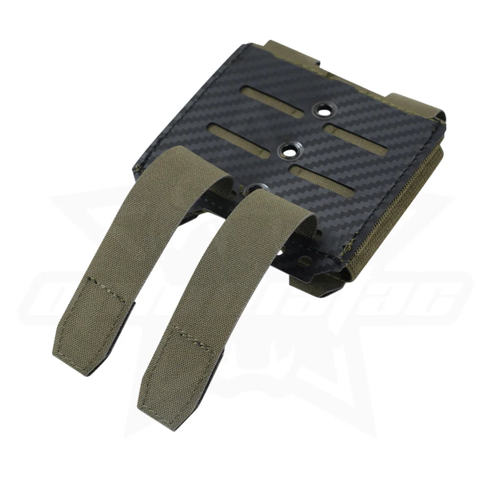 OPHIDIAN 9mm Double Magazine Pouch Carbon Fiber MOLLE Magazine Pouch Hunting Airsoft Gear