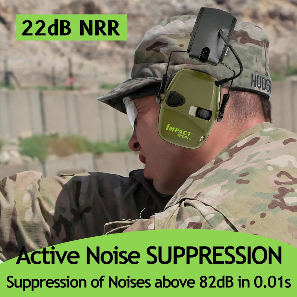 Active Helmet Mounted Earmuffs For Shooting Electronic Hearing Protection Ear Protect Noise Reduction Active Hunting Headphone