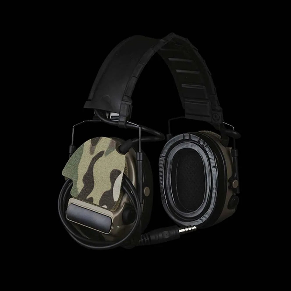 1Pair Tactical Headset Camouflage Decorative Velcro  for ComTac (II/III/V/VI) Hunting Shooting Headphone ﻿