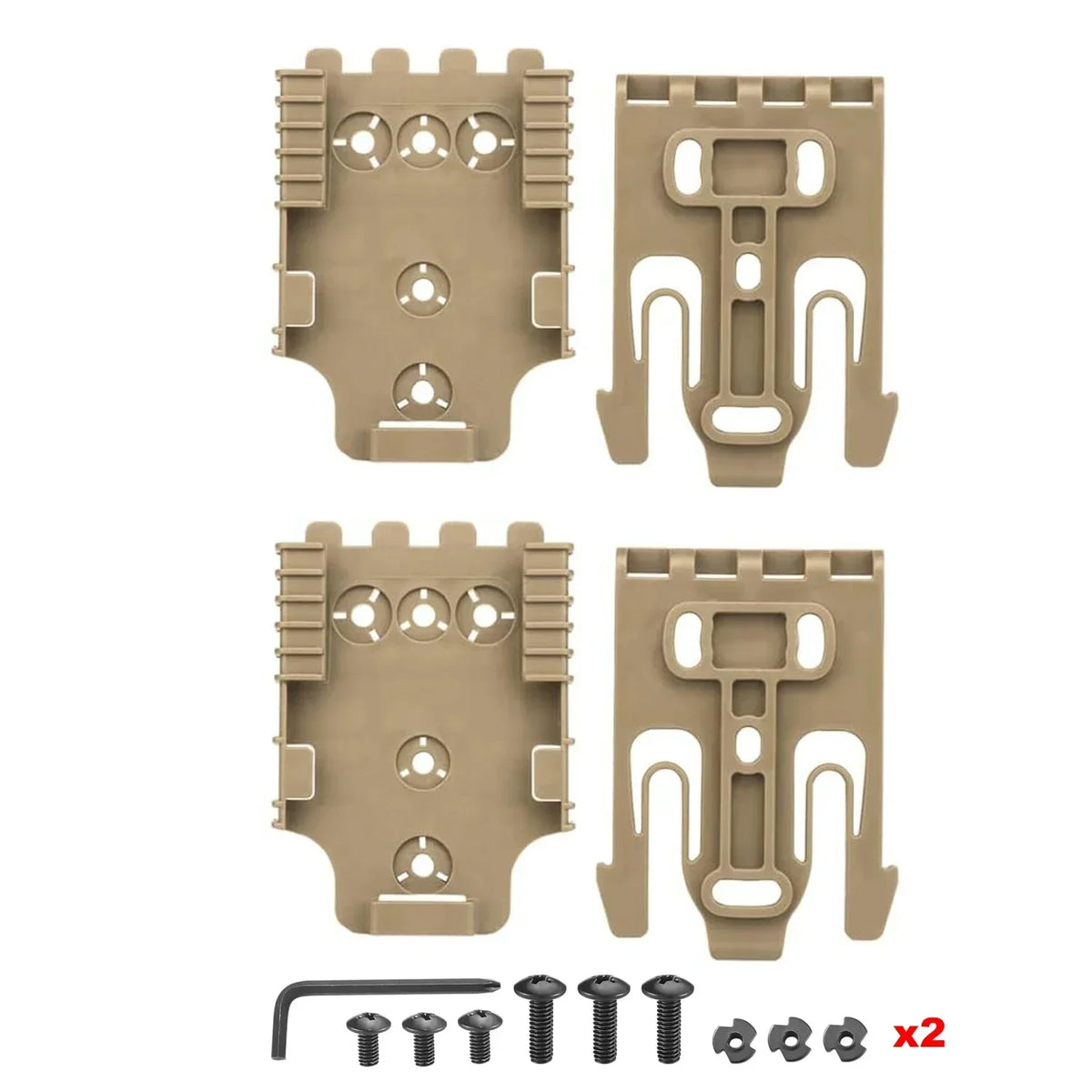 1/2/5 QLS Quick Locking System Kits for Glock 17 19 Beretta M92 Pistol Holster Case Adapter with QLS 19 22 Hunting Accessories