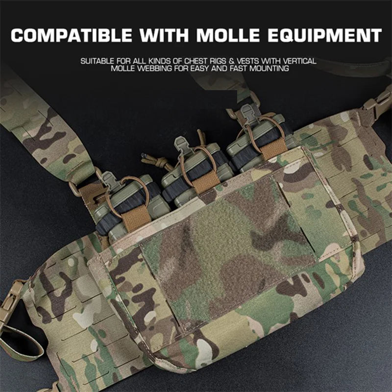 Modular MOLLE Chest Rig Bag Detachable Panel System Multi Configurable Outdoor V5 Hunting Vest Gear Organizer
