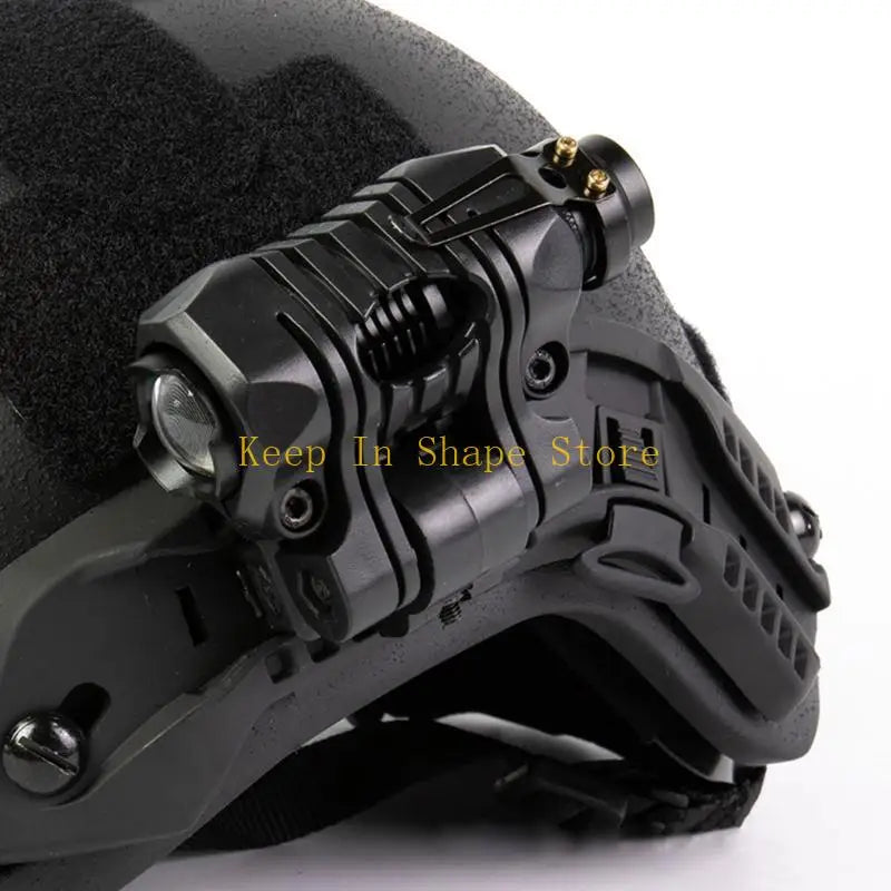 U1JC Flashlight Holsters Quick Release Flashlight Holder Clamp Clip Fast Helmet Torch Mount Fast Helmet Mount Torch Holder