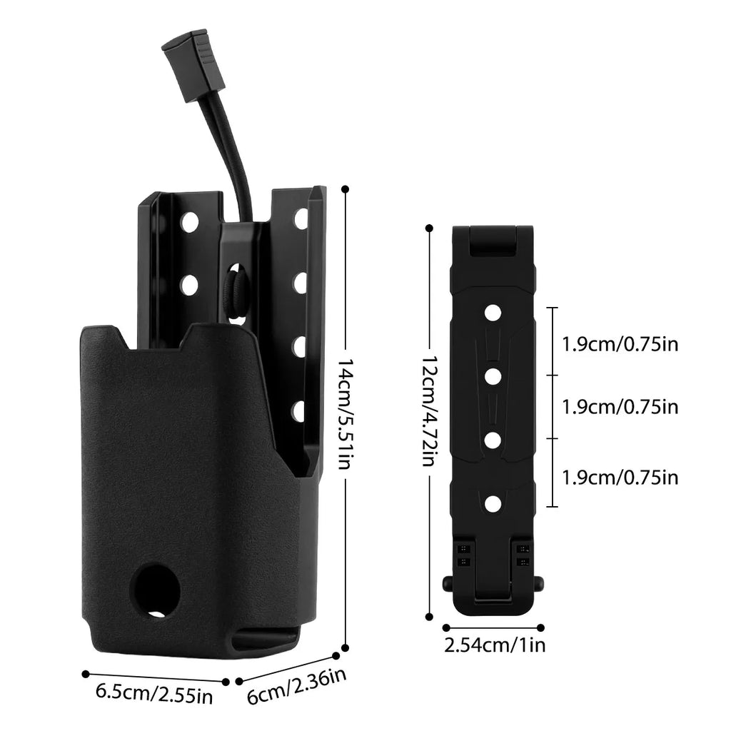 Tactical Radio Holster for Motorola APX 6000-8000 Series Radio Carry Holder Case Pouch with Molle Clips Attaches Vest Belt Packs