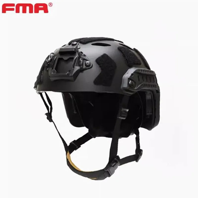 Updated Version Hunting Tactical FMA FAST SF Right Angle Vent Hole Helmet Safety Riding Size L Adjustable Knob Buckle