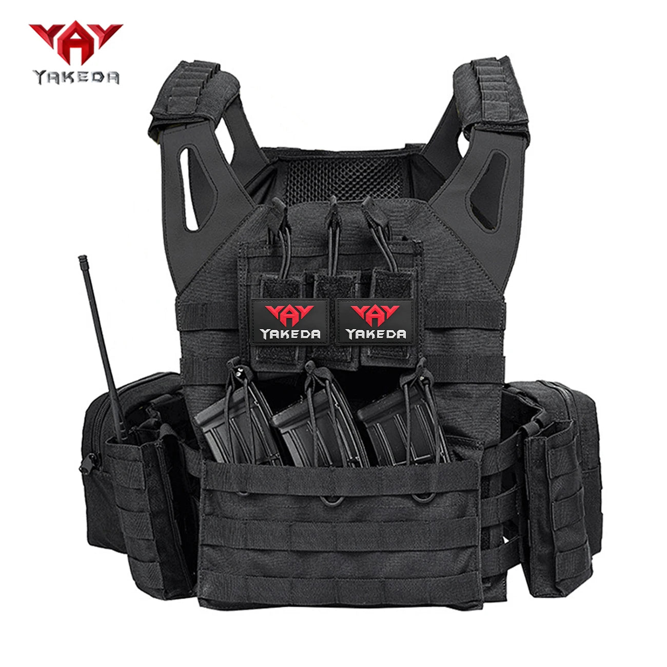 YAKEDA outdoor multi-functional hunting vest with Molle expansion system, multiple equipment packages Magic Sticky