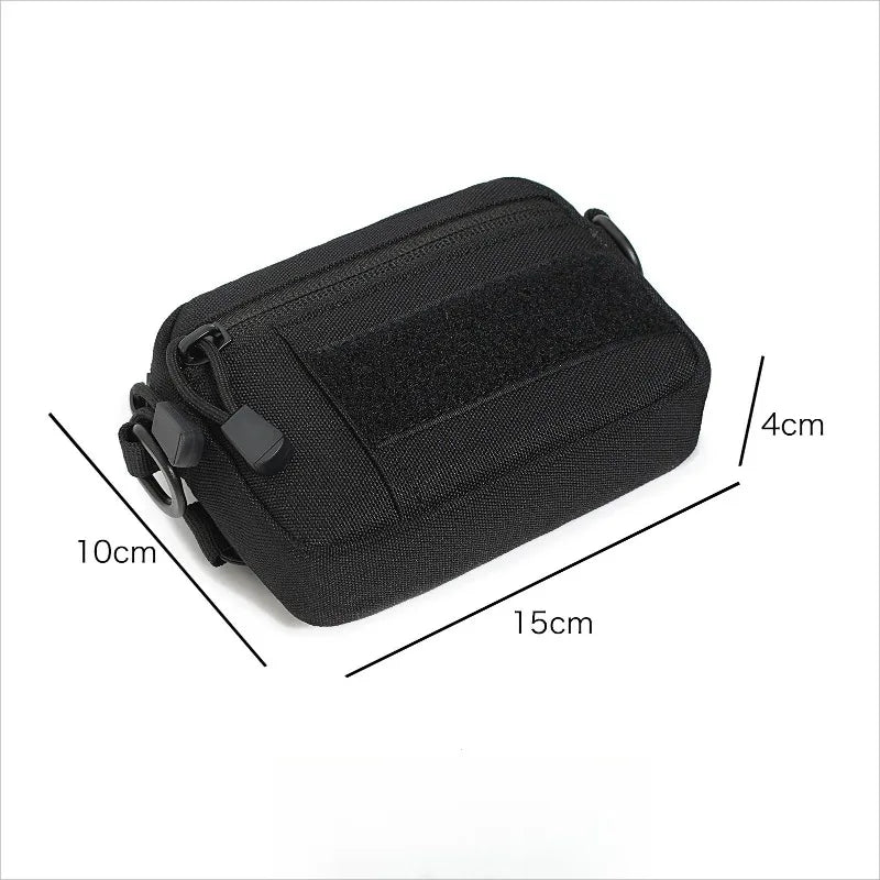 Tactical Crossbody EDC Pouch Compact Molle Waist Pack & Shoulder Bag 600D Nylon Organizer for Daily Essentials & Gadgets