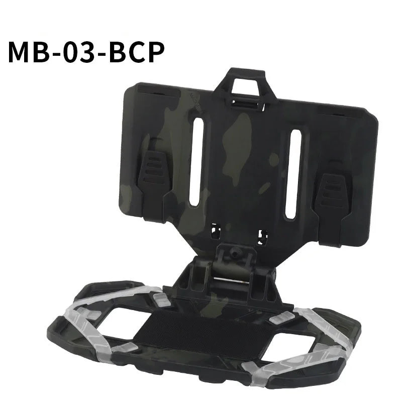 Outdoor Sports MOLLE Folding Navigation Board Mobile Phone Holder Tactical Chest Rig Bag Map Case Admin Panel Hunting Gear