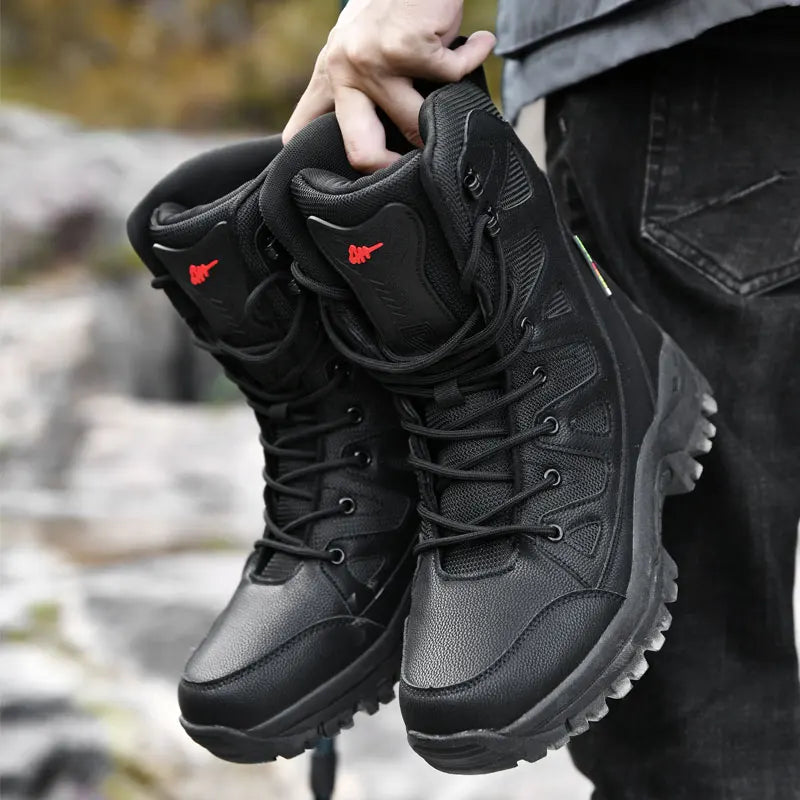 New Autumn Men's Boots Outdoor Anti-Slip Men's Desert Boots Comfortable Spring Men Work Ankle Boots High Top Motorcycle Boots