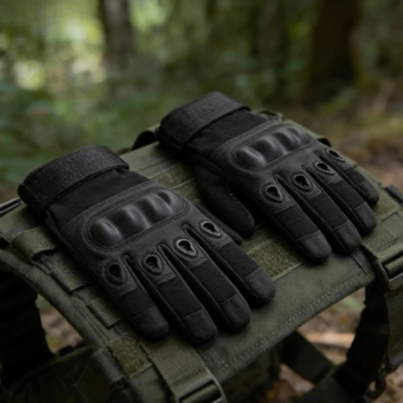 Men's Touch Screen Full Finger Gloves Cut Resistant Soft Military Gloves for Fitness Army Fans Training