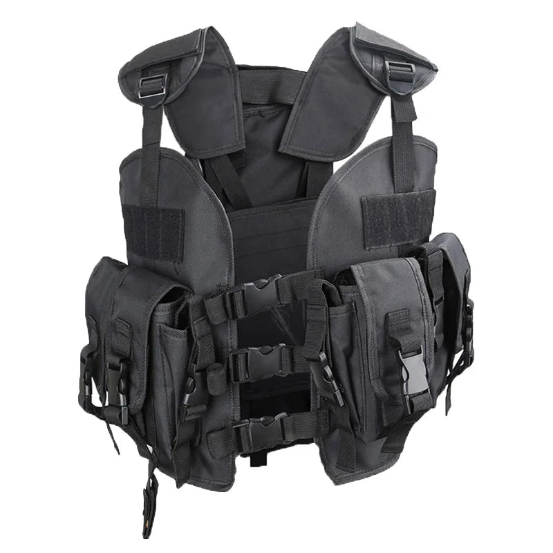 Tactical Vest Shooting Protective Vest Men's Outdoor Sport Hunting Clothes Airsoft Accessories With Water Bag