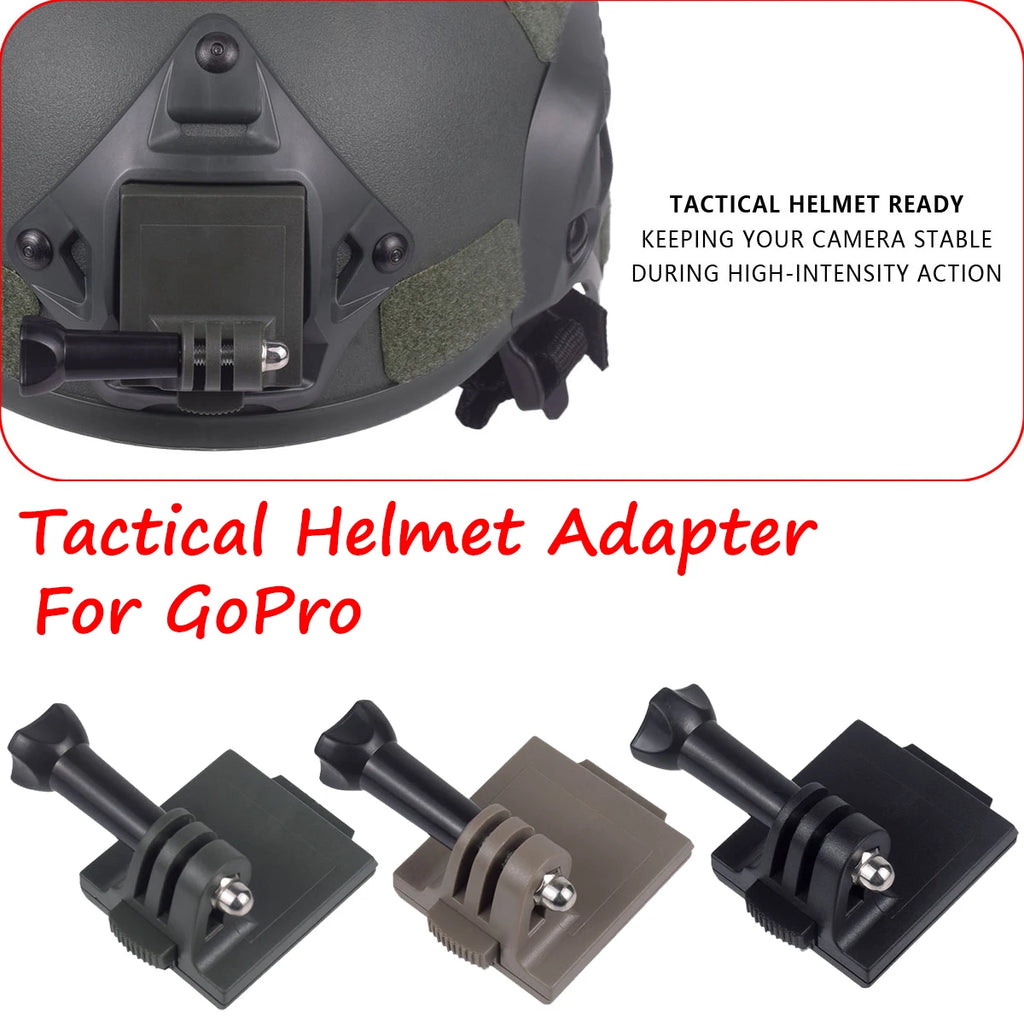 Tactical Helmet GoPro Base Adapter Suit FAST/MICH/NVG Helmet Fixing Bracket for Sport GoPro Hero Action Camera Accessories