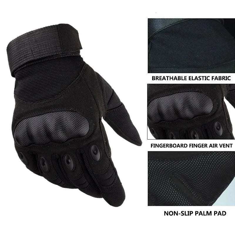 Outdoor Hardshell Black Hawk Tactical Sports Gloves Male Cross Border Protection Male Five Finger Hardshell Training