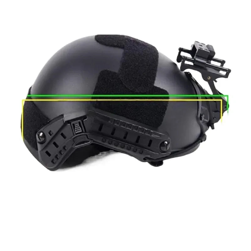 Tactical Helmet with Mounting System for Action Sports Compatible with FAST QRF MICH ACH Helmets Cycling Motorcycle Safety