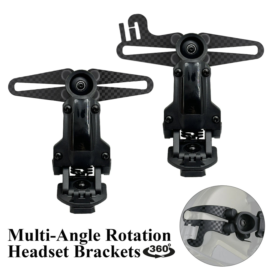 NEW Tactical Bracket Adapter for COMTAC II III Noise Reduction Headphones for shooting Carbon Fiber Material