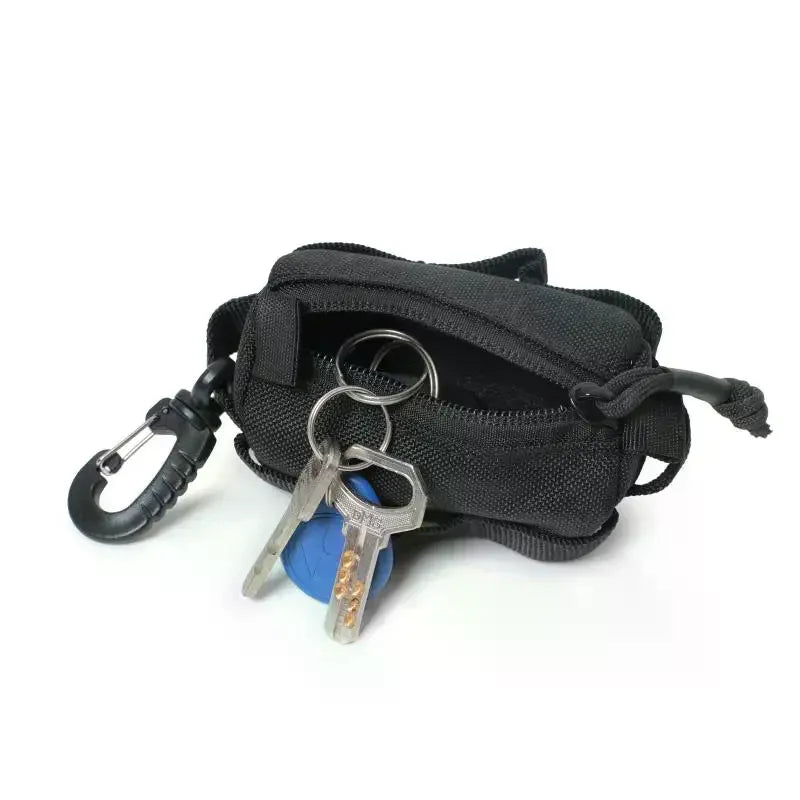 Outdoor Buckle Bag EDC Pouch Zipper Key Card Holder Small Tools Bag Portable Wallet Pouch Outdoor Hunting Waist Bags