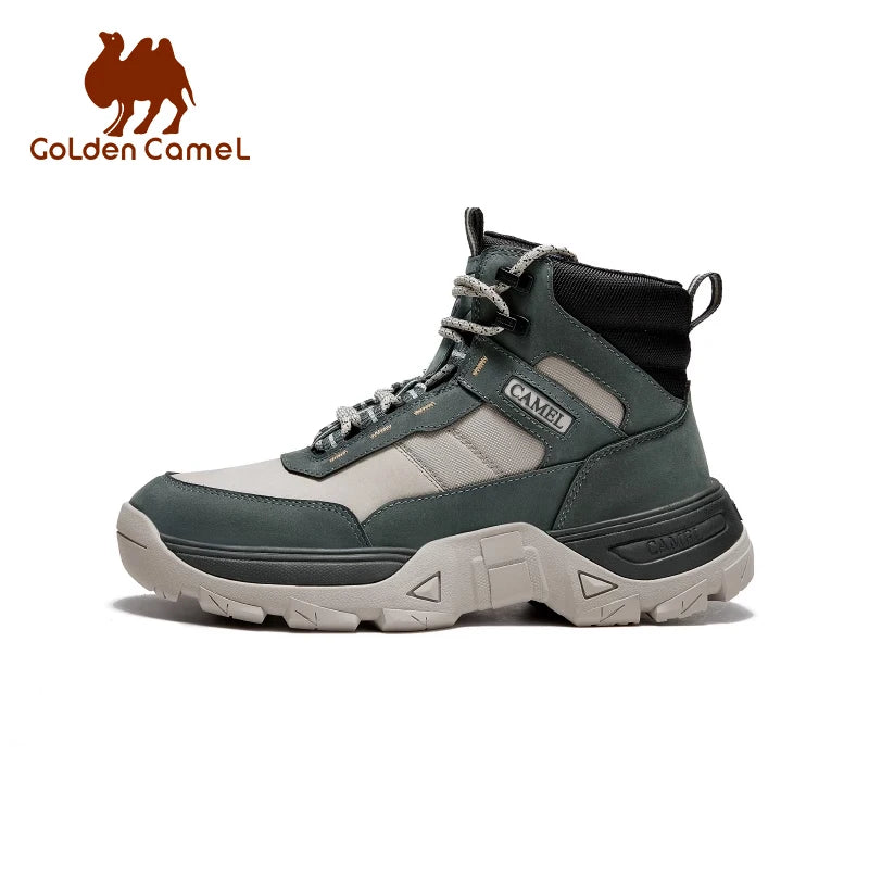 GOLDEN CAMEL Men's Hiking Shoes Waterproof Workwear Men's Boots Climbing Tactical Combat Boots Trekking Shoes for Men Autumn New