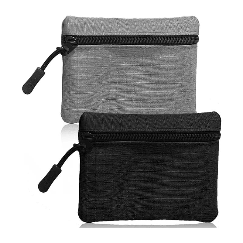 2Pcs Coin Purse Pouch Oxford Cloth Small Change Pouch Portable Change Purse with Zipper Coin Pouch Mini Change Bags Coin Purse