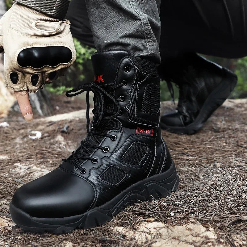 High-Top Work Boots Indestructible Safety Shoes Men Steel Toe Shoes Puncture-Proof Sneakers Male Shoes Men Non Slip Work Shoes