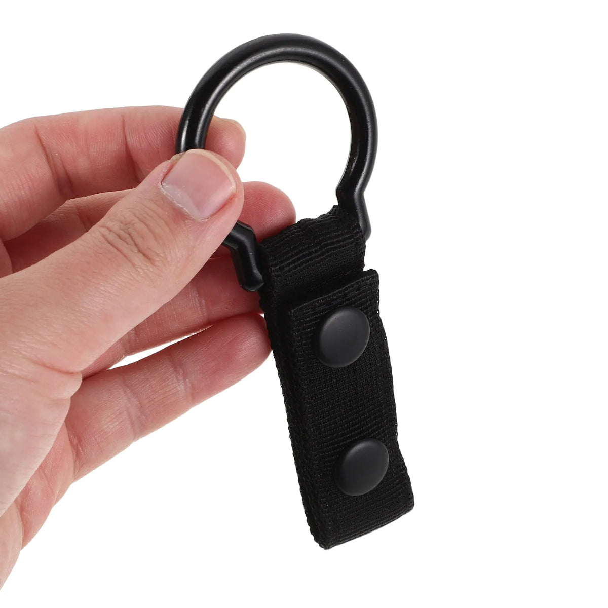 2Pcs Flashlight Belt Holder Nylon Webbing Snap Button Anti-Lost Quick Release Hands-Free Flashlight Holster Duty Belt Outdoor