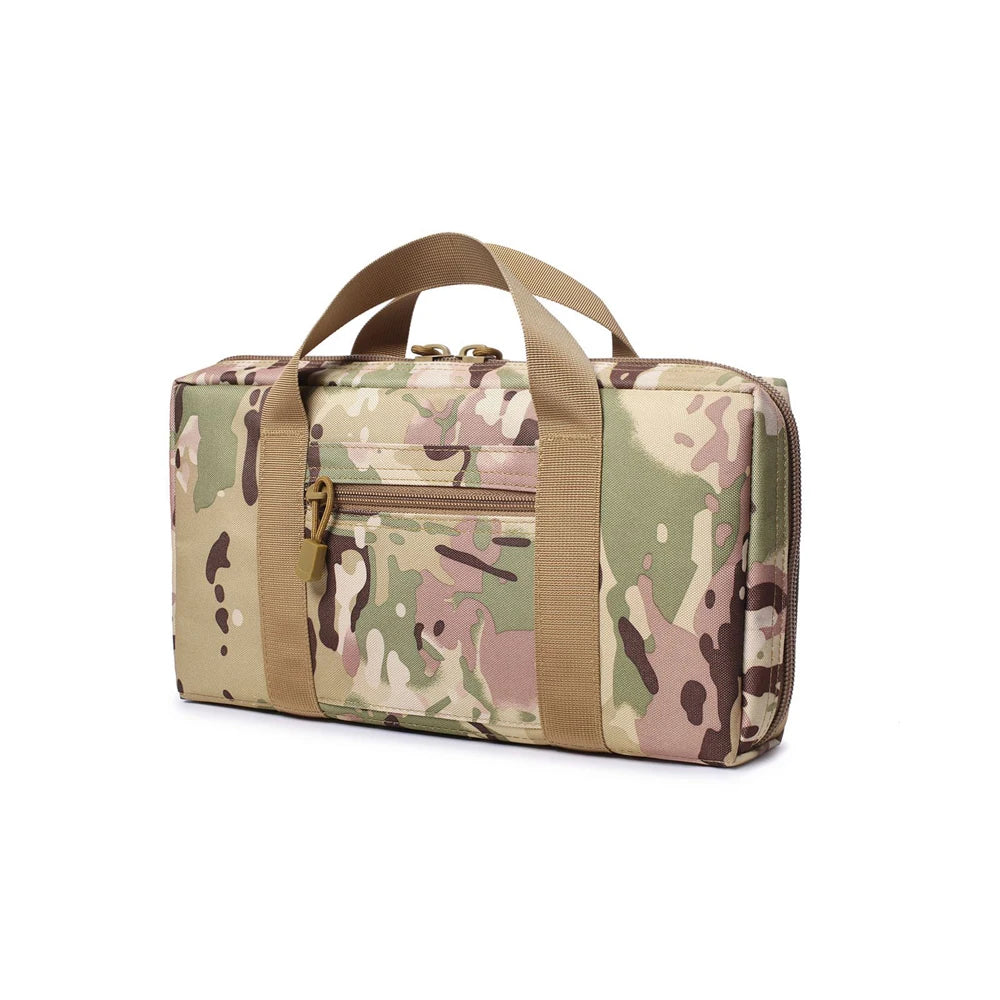 Tactical Pistol Gun Bag Case Universal Concealed Handgun Storage Bag Magazine Pouch Hunting Accessories Sundries Storage Handbag