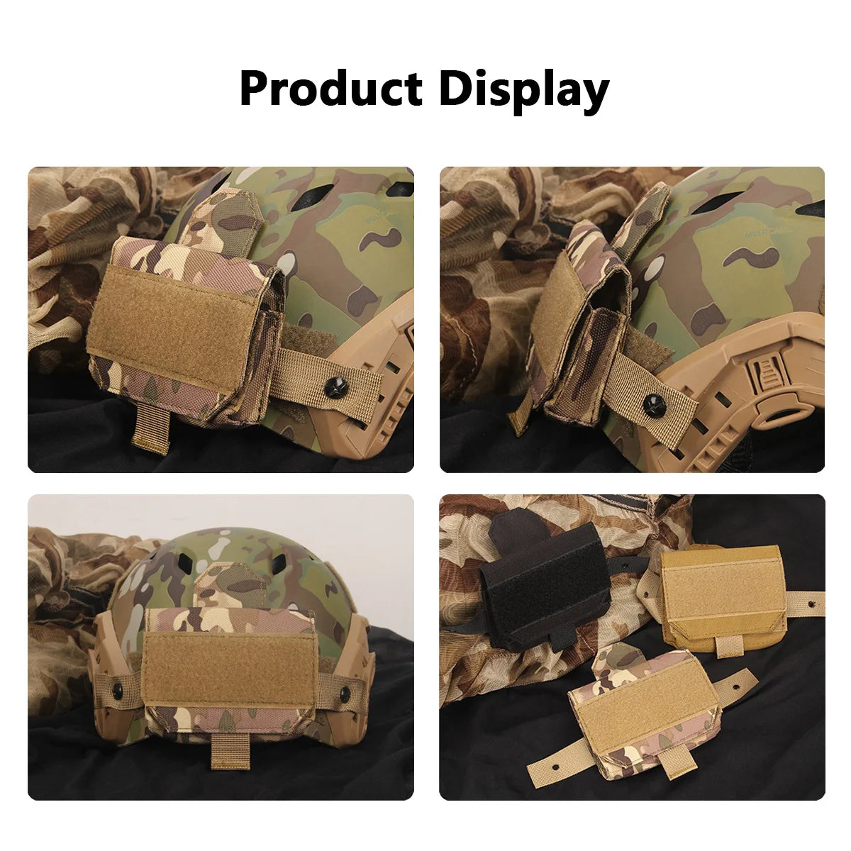Tactical Outdoors Helmet Battery Pouch Hunting Helmet Accessories Fast Helmet Balance Bag weight Pack Hunting Accessories