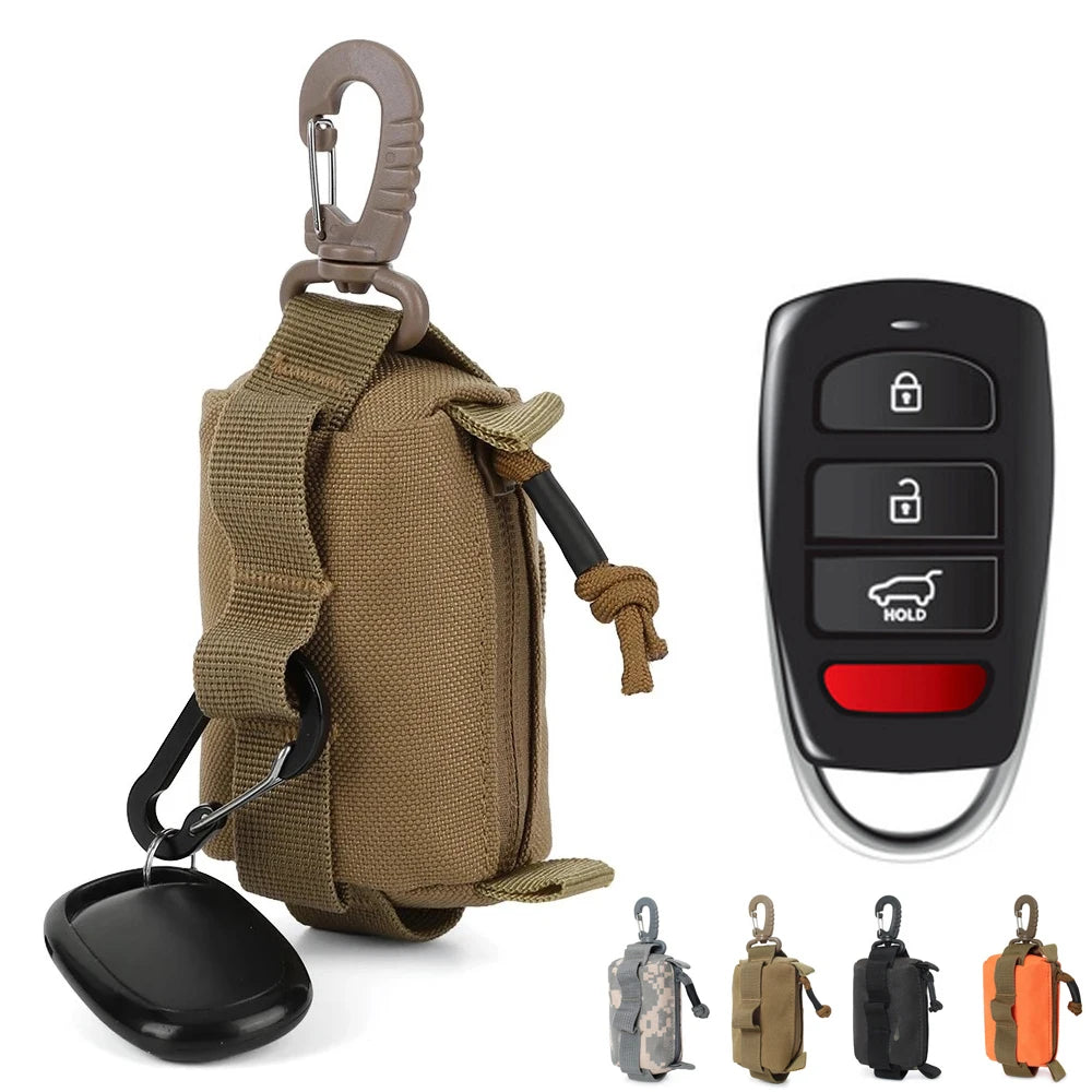 Tactical EDC Pouch Zipper Key Card Holder Pouch Coin Purses Organizer Storage Wallet For Camping Hiking Multi-color Options