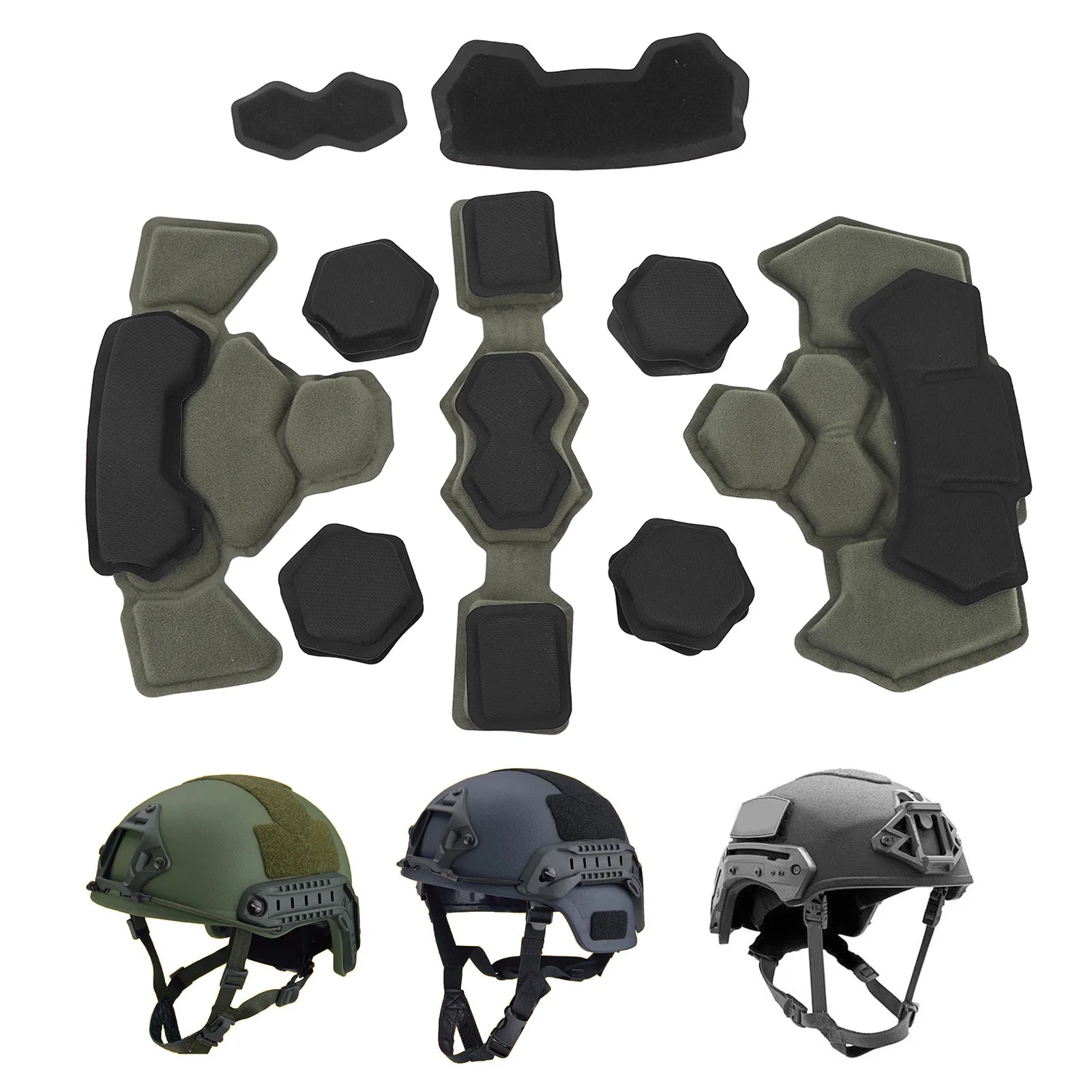 Helmet Padding Kit Memory Foam Pad Protective Mat Universal Motorcycle Bike Cushions Waterproof Helmet Inner Padding