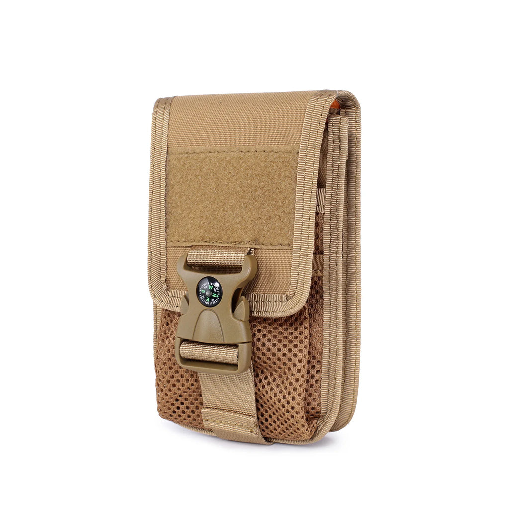 Tactical 7-inch Waist Mobile Phone Case Dual Molle Cigarette Box Lighter Card Affordable Variation Storage Bag