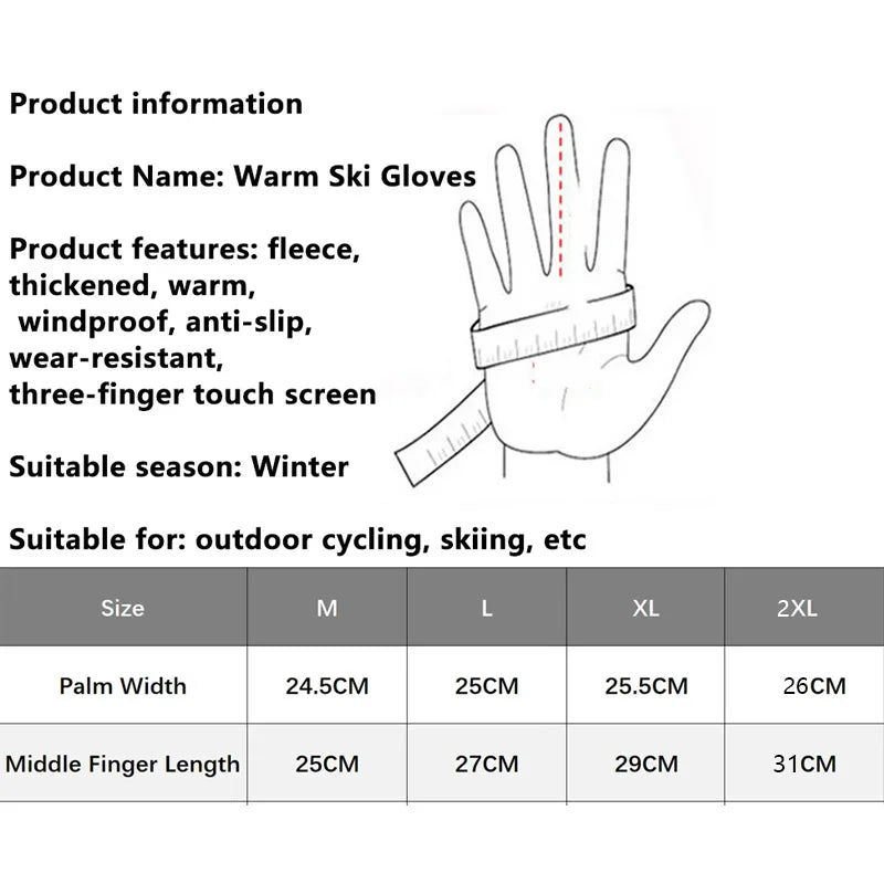 WRELS Men Women Winter Outdoors Camouflage Handwear  Warm Waterproof Gloves Touch Screen Skiing Fishing Cycling Sport Gloves