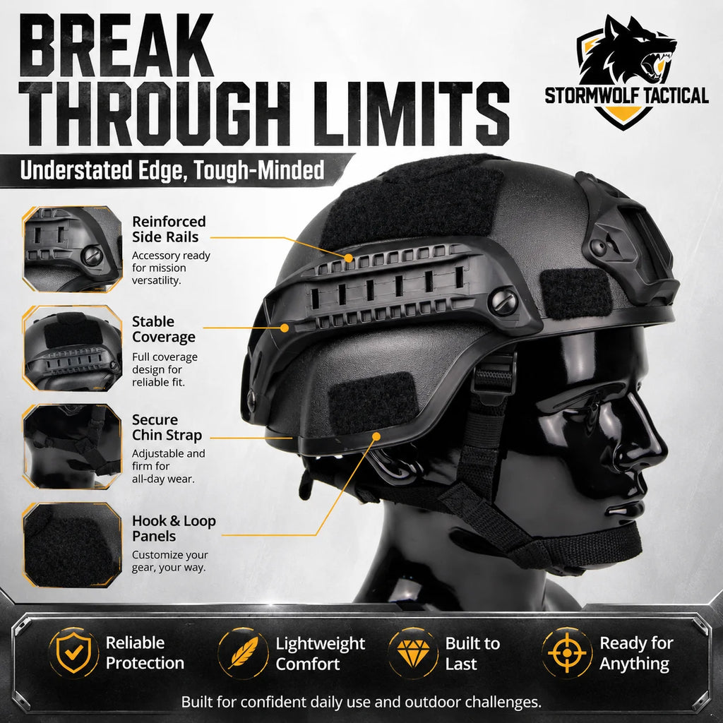ABS MICH Tactical Helmet Lightweight Impact Resistant Airsoft Head Gear For Wargame CS Hunting Cycling Outdoor Training