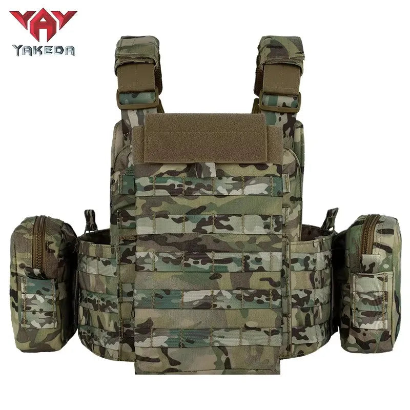 YAKEDA Tactical Vest 6094 Fast detachable light laser cut outdoor hunting black gear carry vest of high quality