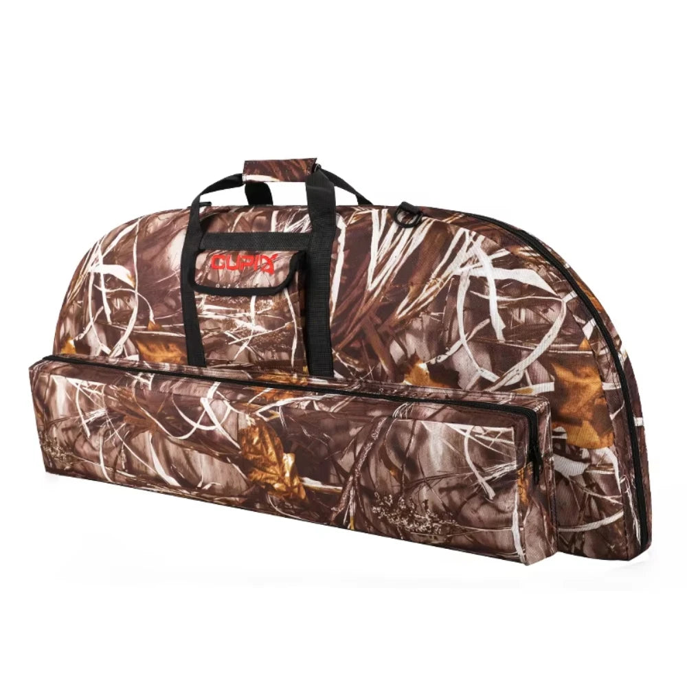 Archery Soft Lightweight Bow Case Cover Storage Bag Sling Backpack with Arrows Pocket Pouch for Hunting Compound Recurve Bow
