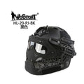 Full Covered Airsoft Helmet Camouflage Tactical Shooting Paintball Protection Helmet Adjustable Hunting Wargame Mask Helmets Set