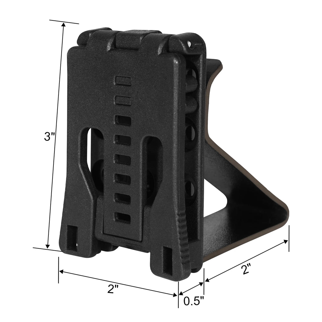 KRYDEX Tactical Sport Headset Holder Earphone Muff Hanger Hearing Protector Mount For Waist Belt Hunting Shooting Accessories